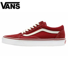 Load image into Gallery viewer, Authentique Vans Old Skool Hommes Femmes Chaussures de Skateboard Classique Confortable Baskets En Toile Blanche Chaussures 36-4